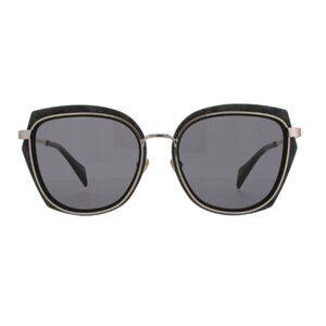 Yohji Yamamoto 5023-463 Black Mop / Grey Lens Sunglasses